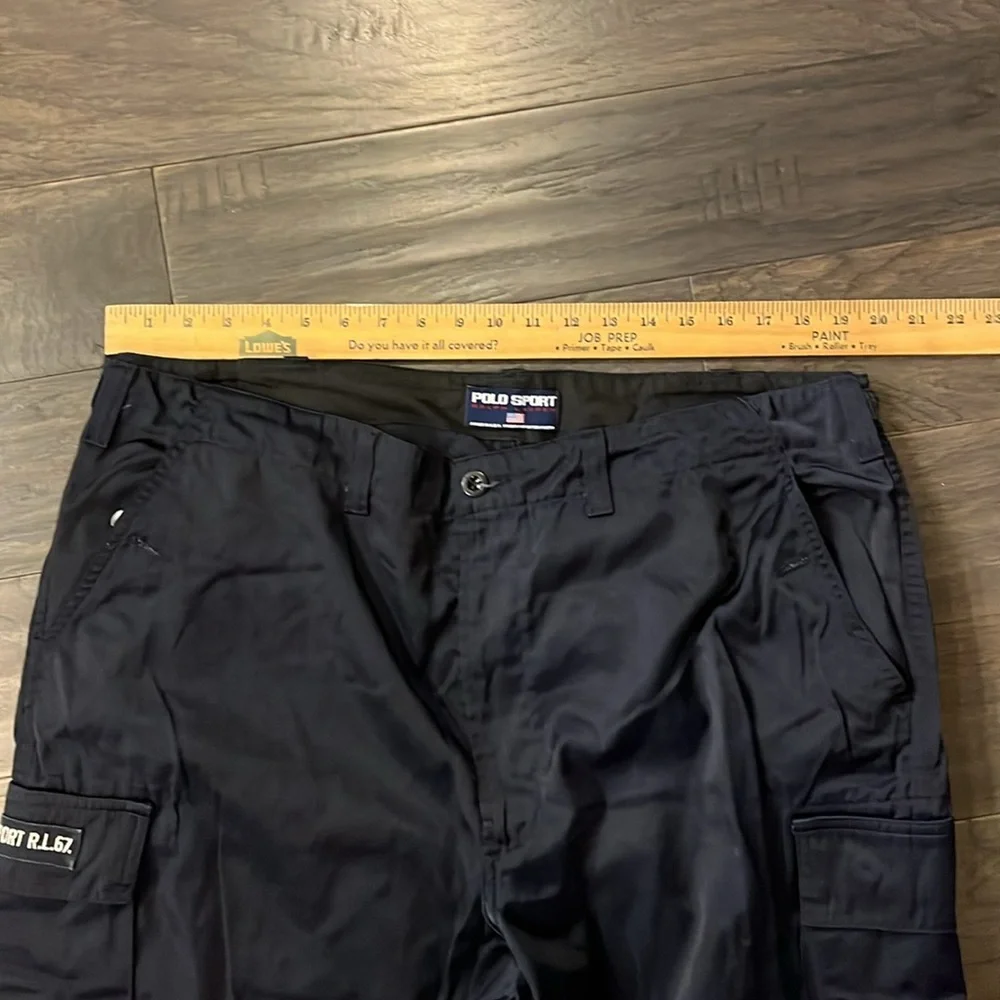 Polo Sport Ralph Lauren blue Cargo Pants Made in USA Vintage Mens 42x32